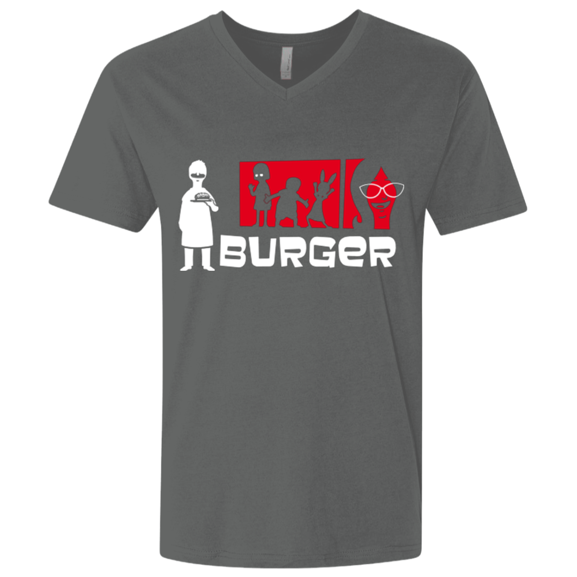 T-Shirts Heavy Metal / X-Small Burger Men's Premium V-Neck