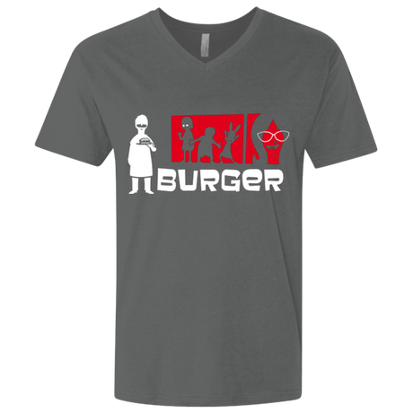 T-Shirts Heavy Metal / X-Small Burger Men's Premium V-Neck