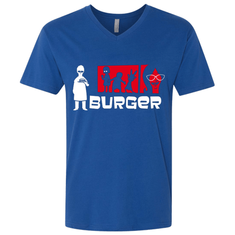 T-Shirts Royal / X-Small Burger Men's Premium V-Neck