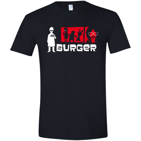 T-Shirts Black / X-Small Burger Men's Semi-Fitted Softstyle