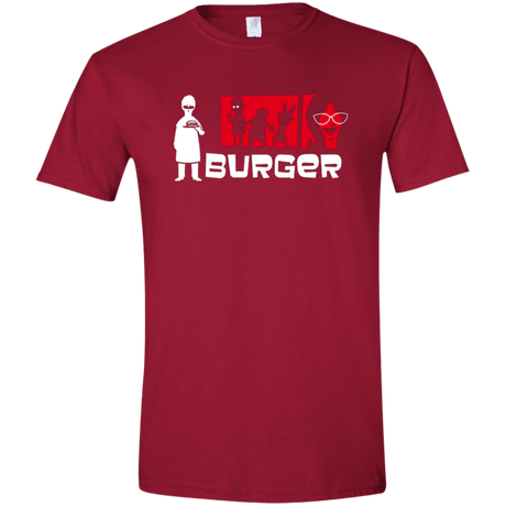 T-Shirts Cardinal Red / S Burger Men's Semi-Fitted Softstyle