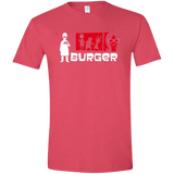 T-Shirts Heather Red / S Burger Men's Semi-Fitted Softstyle