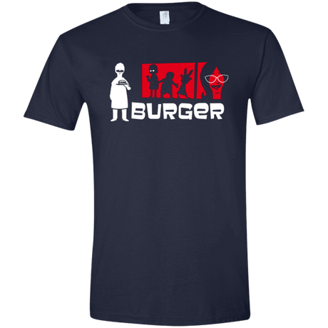 T-Shirts Navy / X-Small Burger Men's Semi-Fitted Softstyle