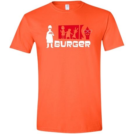 T-Shirts Orange / S Burger Men's Semi-Fitted Softstyle