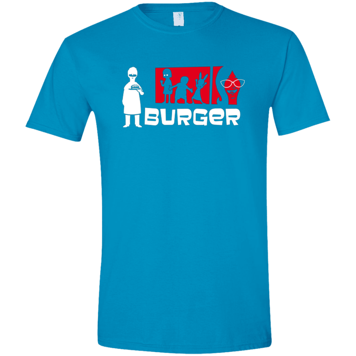 T-Shirts Sapphire / S Burger Men's Semi-Fitted Softstyle