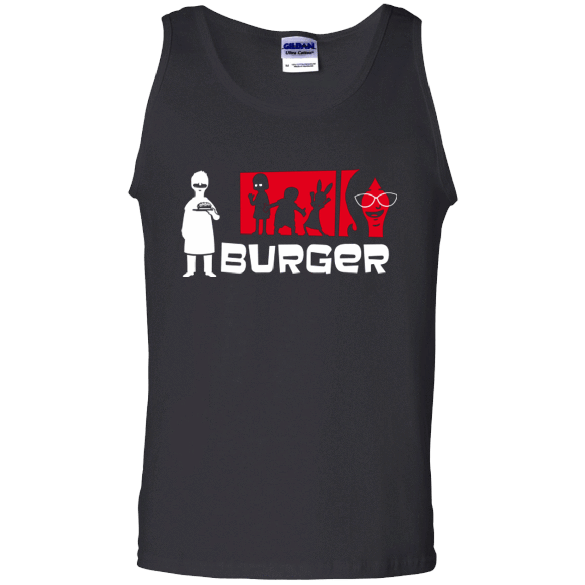T-Shirts Black / S Burger Men's Tank Top
