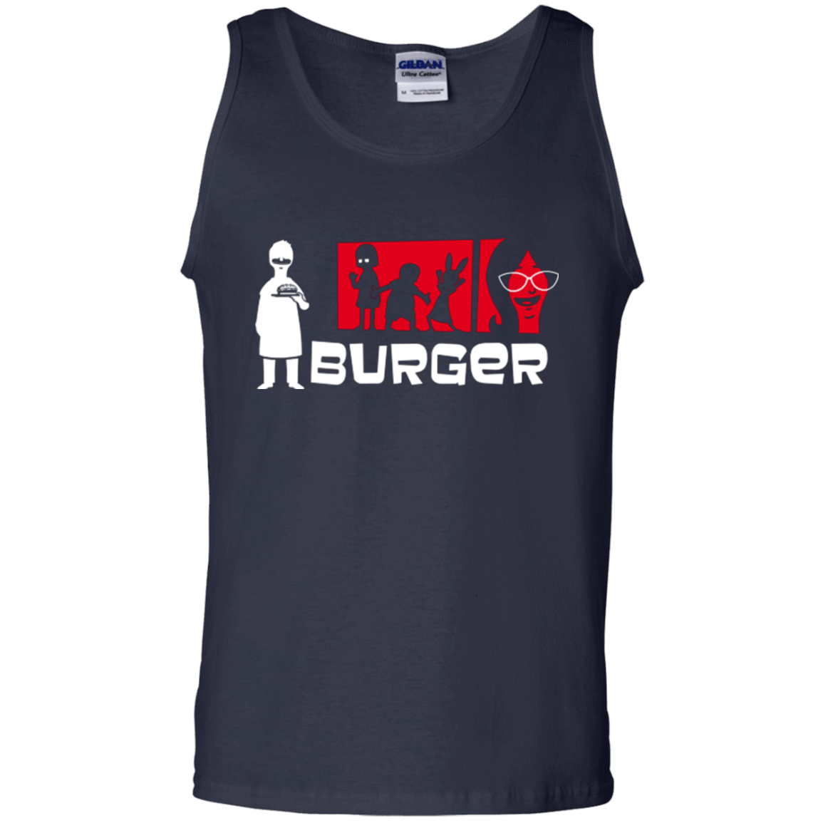 T-Shirts Navy / S Burger Men's Tank Top
