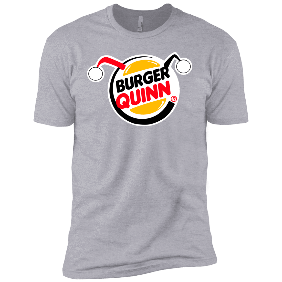 T-Shirts Heather Grey / YXS Burger Quinn Boys Premium T-Shirt