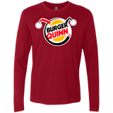 T-Shirts Cardinal / Small Burger Quinn Men's Premium Long Sleeve