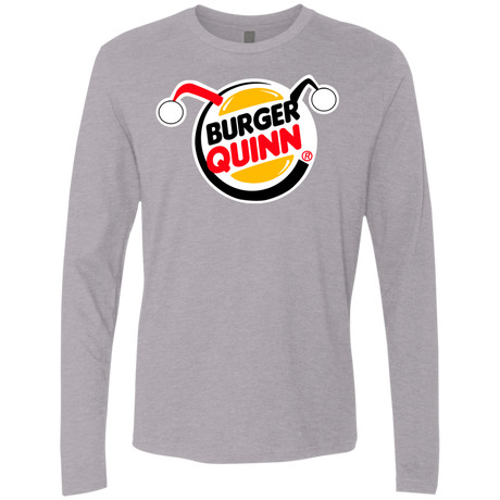 T-Shirts Heather Grey / Small Burger Quinn Men's Premium Long Sleeve
