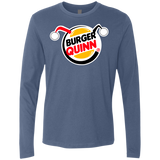 T-Shirts Indigo / Small Burger Quinn Men's Premium Long Sleeve