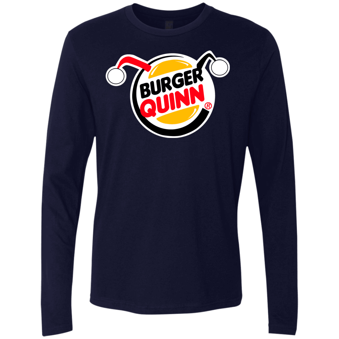 T-Shirts Midnight Navy / Small Burger Quinn Men's Premium Long Sleeve