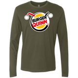 T-Shirts Military Green / Small Burger Quinn Men's Premium Long Sleeve
