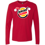 T-Shirts Red / Small Burger Quinn Men's Premium Long Sleeve