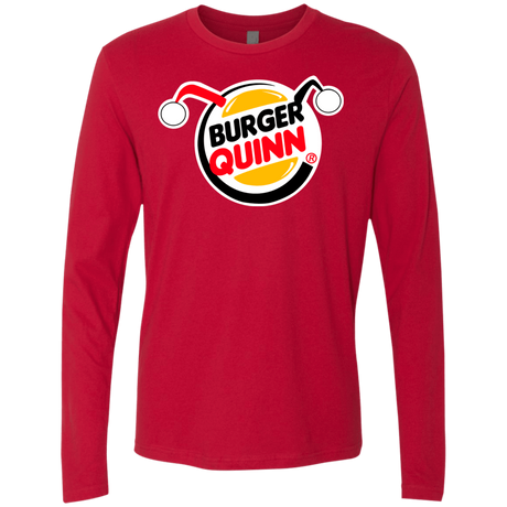 T-Shirts Red / Small Burger Quinn Men's Premium Long Sleeve