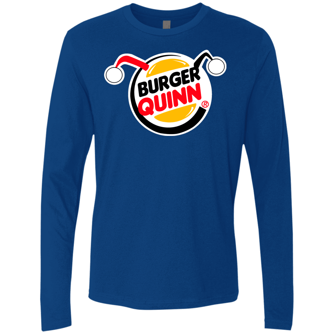 T-Shirts Royal / Small Burger Quinn Men's Premium Long Sleeve