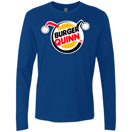 T-Shirts Royal / Small Burger Quinn Men's Premium Long Sleeve