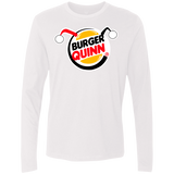 T-Shirts White / Small Burger Quinn Men's Premium Long Sleeve