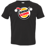 T-Shirts Black / 2T Burger Quinn Toddler Premium T-Shirt