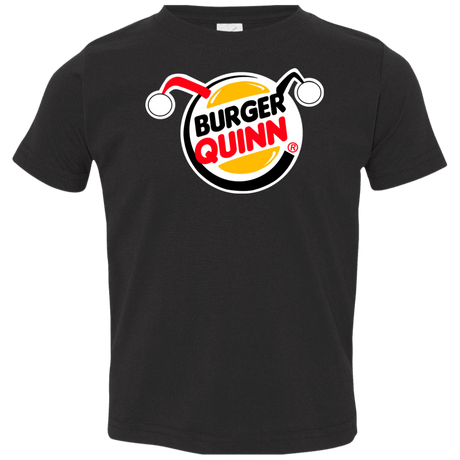 T-Shirts Black / 2T Burger Quinn Toddler Premium T-Shirt