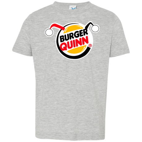 T-Shirts Heather Grey / 2T Burger Quinn Toddler Premium T-Shirt