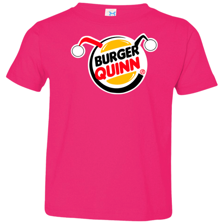 T-Shirts Hot Pink / 2T Burger Quinn Toddler Premium T-Shirt