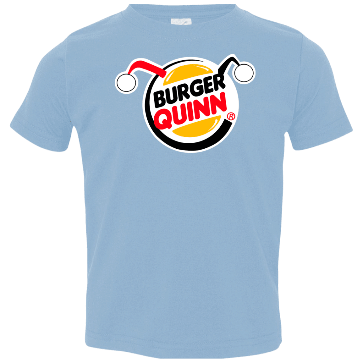 T-Shirts Light Blue / 2T Burger Quinn Toddler Premium T-Shirt