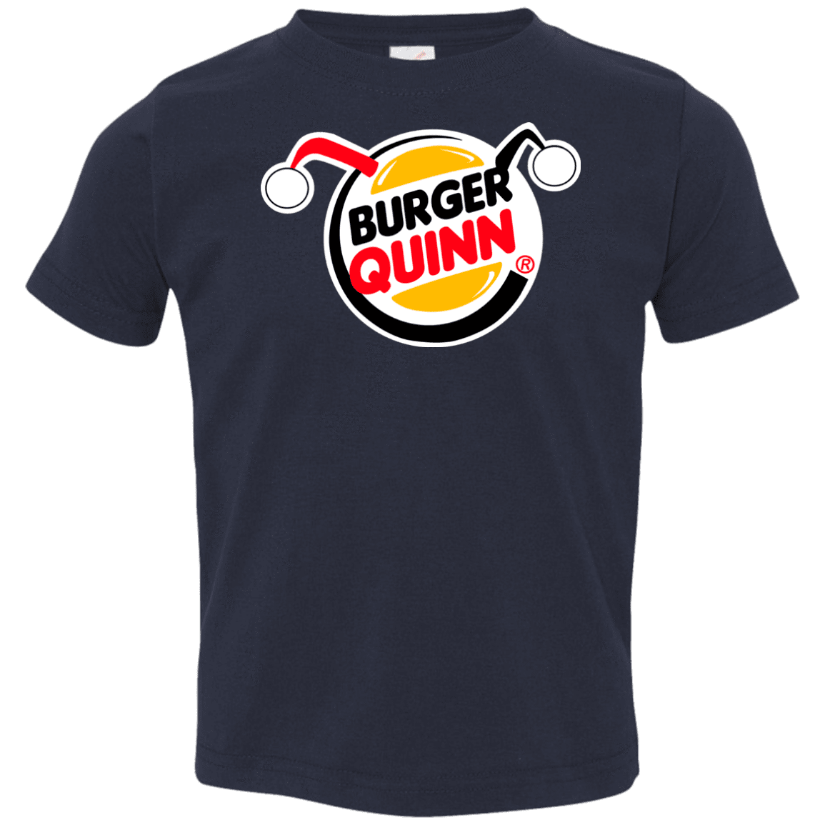 T-Shirts Navy / 2T Burger Quinn Toddler Premium T-Shirt