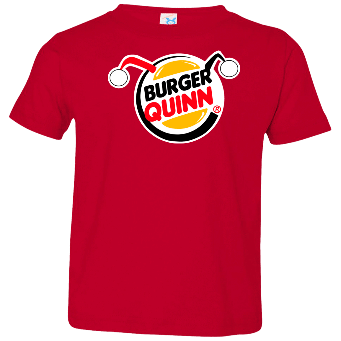 T-Shirts Red / 2T Burger Quinn Toddler Premium T-Shirt