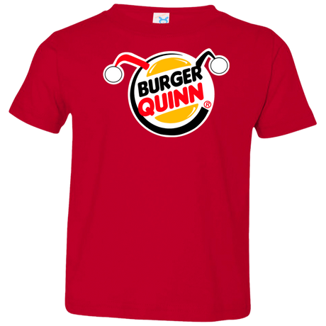 T-Shirts Red / 2T Burger Quinn Toddler Premium T-Shirt