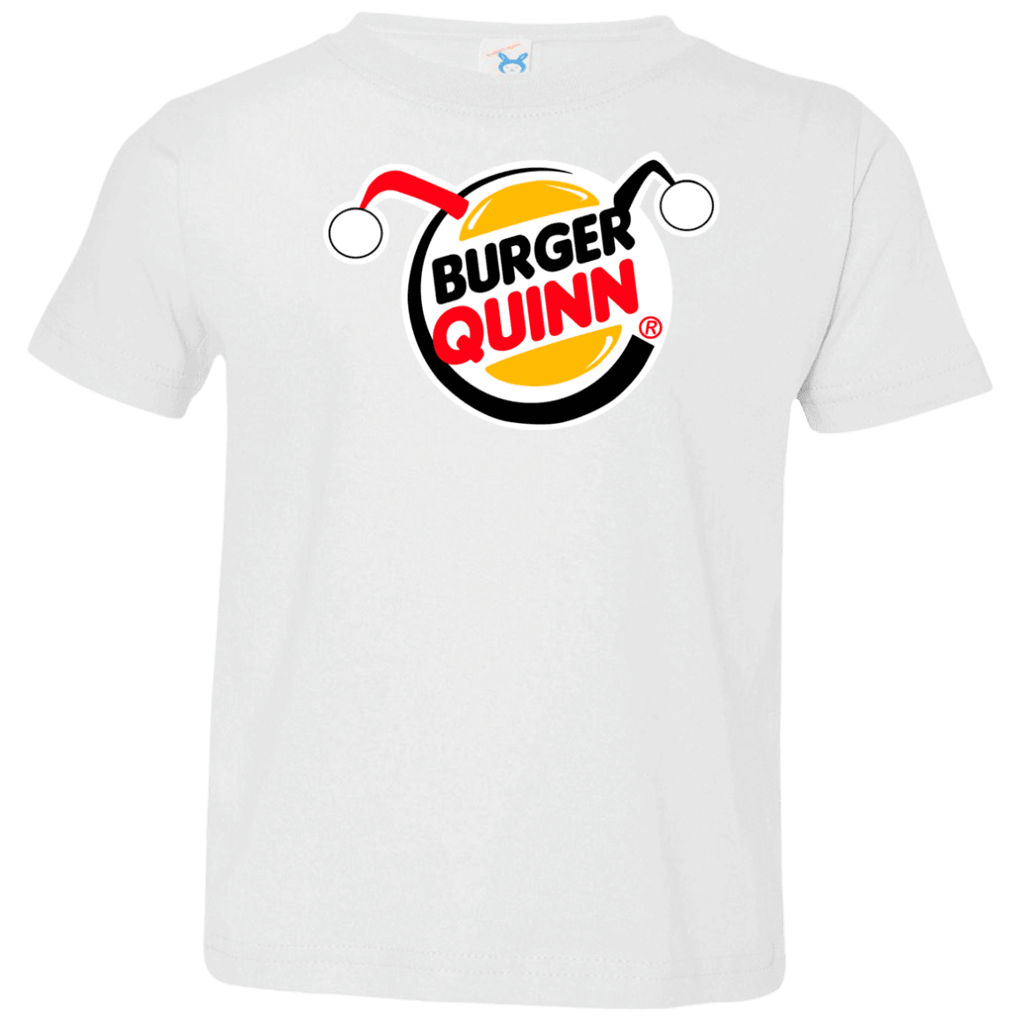 T-Shirts White / 2T Burger Quinn Toddler Premium T-Shirt