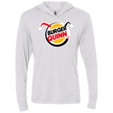 Burger Quinn Triblend Long Sleeve Hoodie Tee