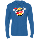 Burger Quinn Triblend Long Sleeve Hoodie Tee