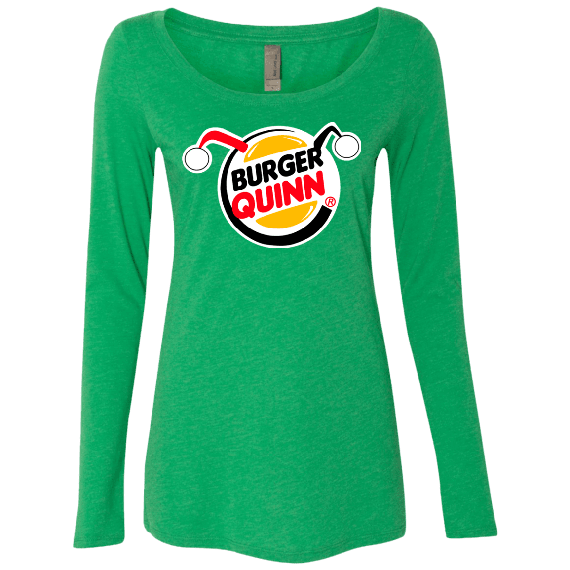 T-Shirts Envy / Small Burger Quinn Women's Triblend Long Sleeve Shirt