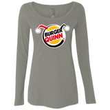 T-Shirts Venetian Grey / Small Burger Quinn Women's Triblend Long Sleeve Shirt