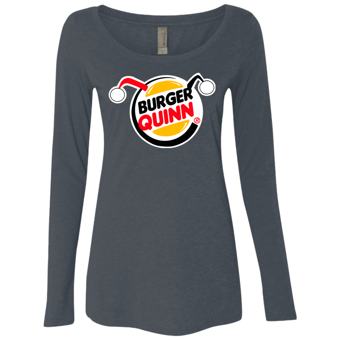 T-Shirts Vintage Navy / Small Burger Quinn Women's Triblend Long Sleeve Shirt