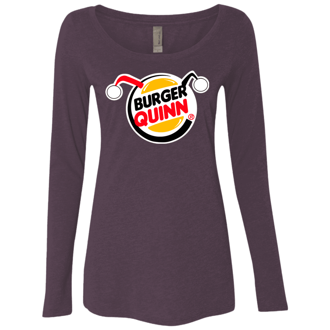 T-Shirts Vintage Purple / Small Burger Quinn Women's Triblend Long Sleeve Shirt