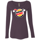 T-Shirts Vintage Purple / Small Burger Quinn Women's Triblend Long Sleeve Shirt