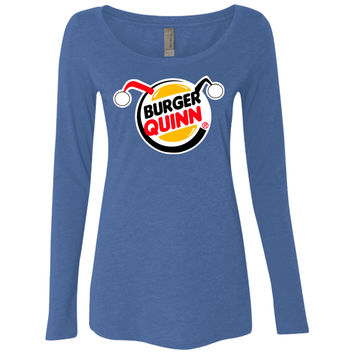 T-Shirts Vintage Royal / Small Burger Quinn Women's Triblend Long Sleeve Shirt