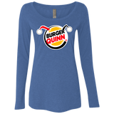 T-Shirts Vintage Royal / Small Burger Quinn Women's Triblend Long Sleeve Shirt
