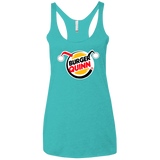 T-Shirts Tahiti Blue / X-Small Burger Quinn Women's Triblend Racerback Tank