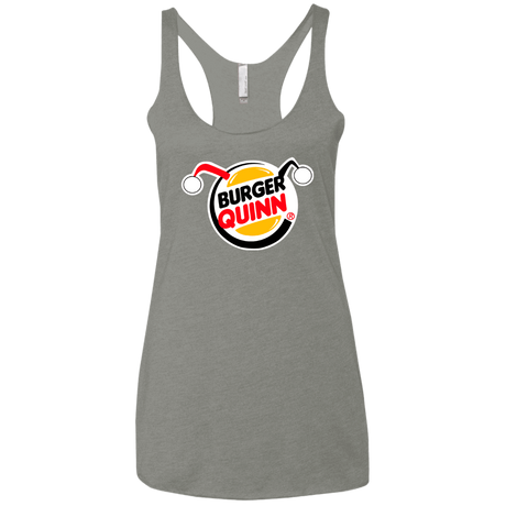 T-Shirts Venetian Grey / X-Small Burger Quinn Women's Triblend Racerback Tank