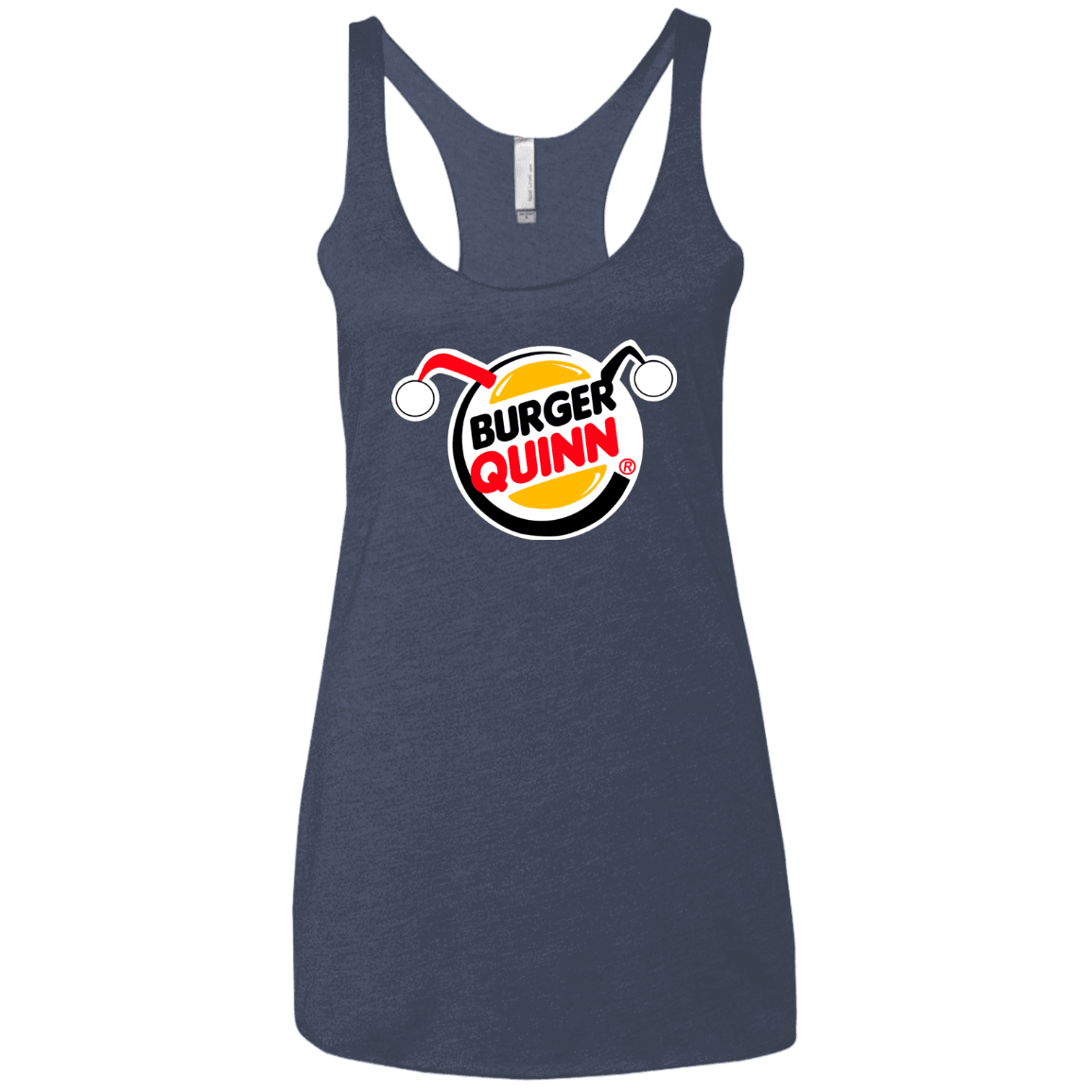 T-Shirts Vintage Navy / X-Small Burger Quinn Women's Triblend Racerback Tank