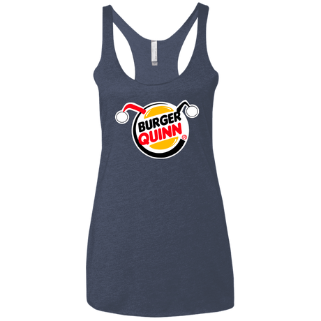 T-Shirts Vintage Navy / X-Small Burger Quinn Women's Triblend Racerback Tank