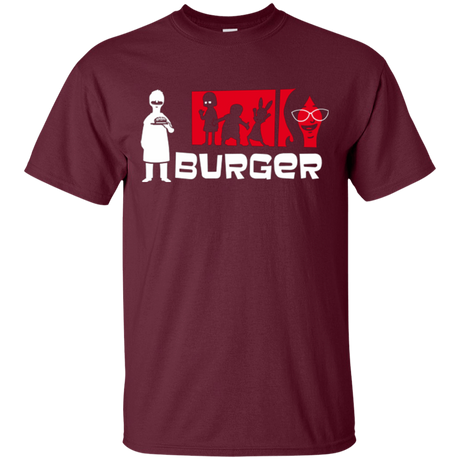 T-Shirts Maroon / S Burger T-Shirt