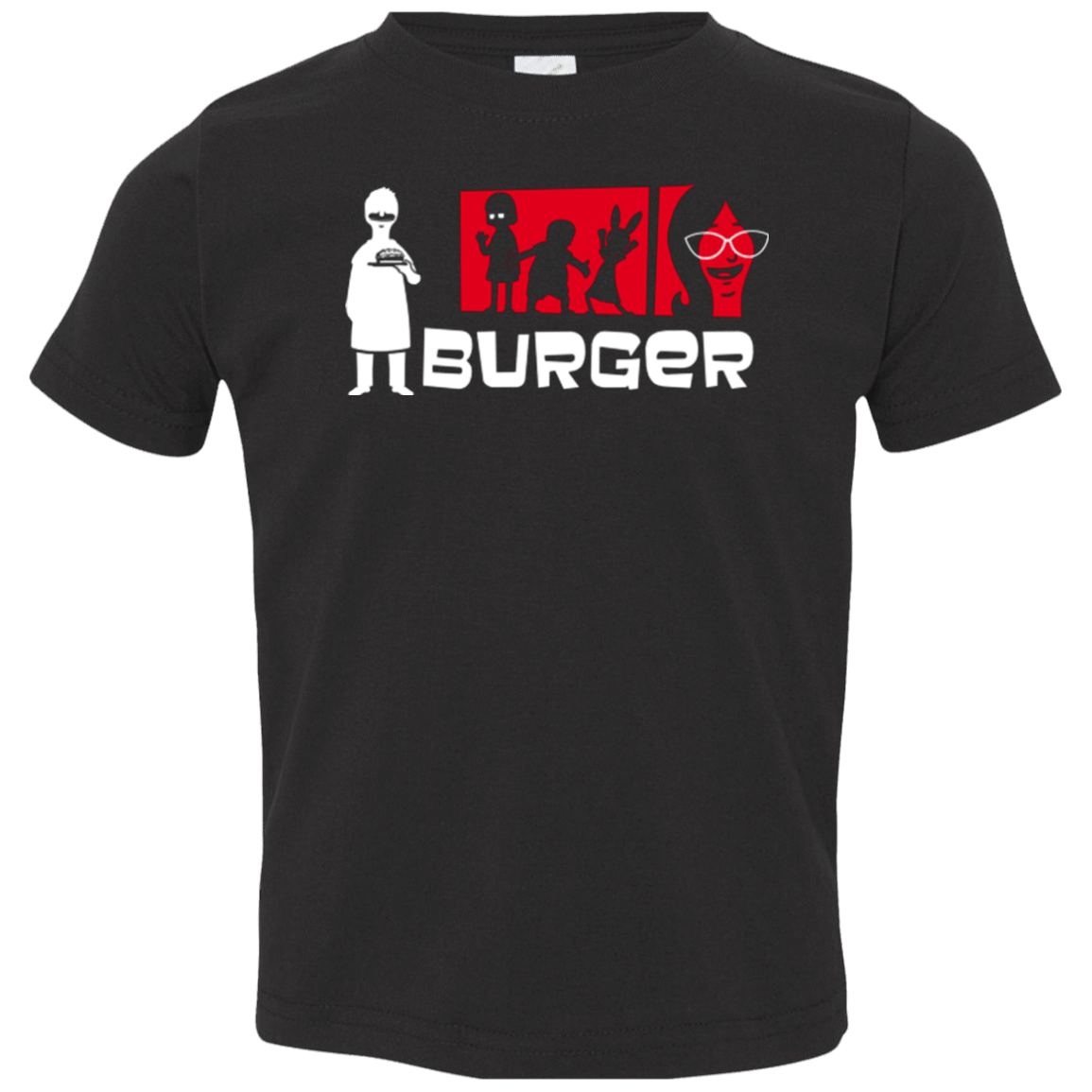 T-Shirts Black / 2T Burger Toddler Premium T-Shirt