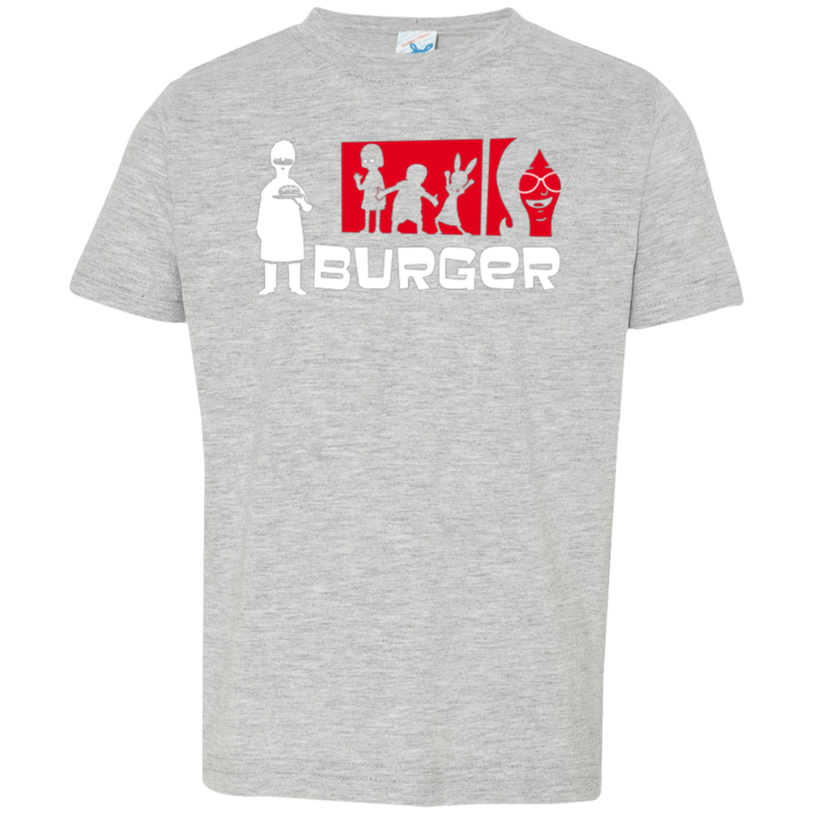 T-Shirts Heather Grey / 2T Burger Toddler Premium T-Shirt