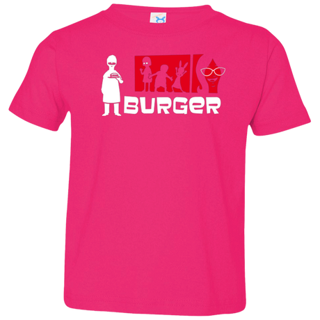 T-Shirts Hot Pink / 2T Burger Toddler Premium T-Shirt