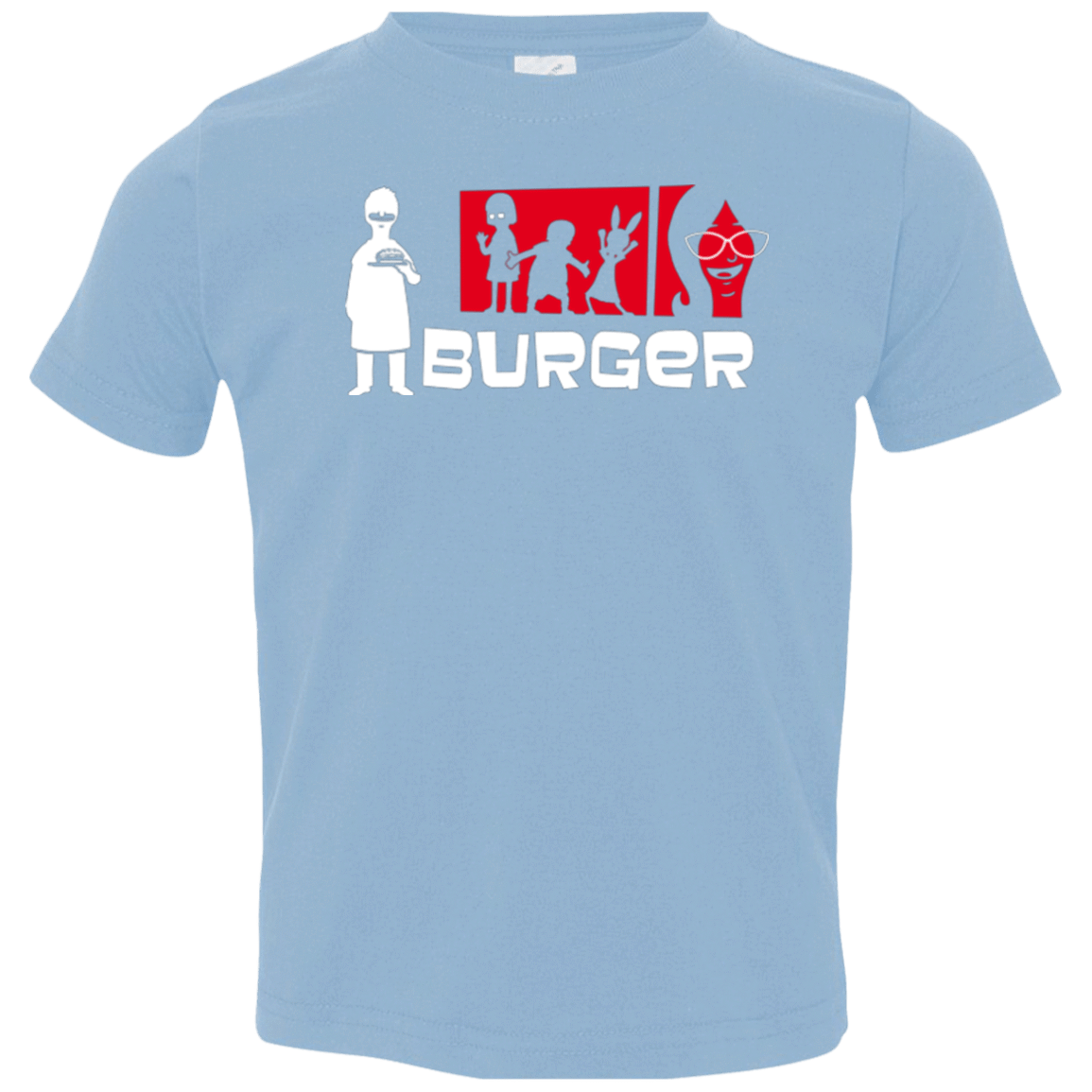 T-Shirts Light Blue / 2T Burger Toddler Premium T-Shirt