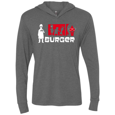 T-Shirts Premium Heather / X-Small Burger Triblend Long Sleeve Hoodie Tee